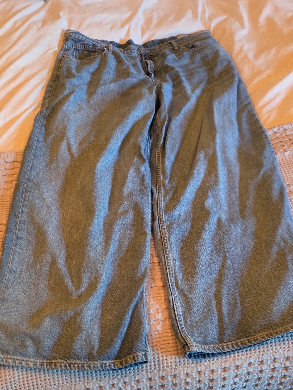 GAP Relaxed Wide-Leg Jeans in Light Blue Size 34